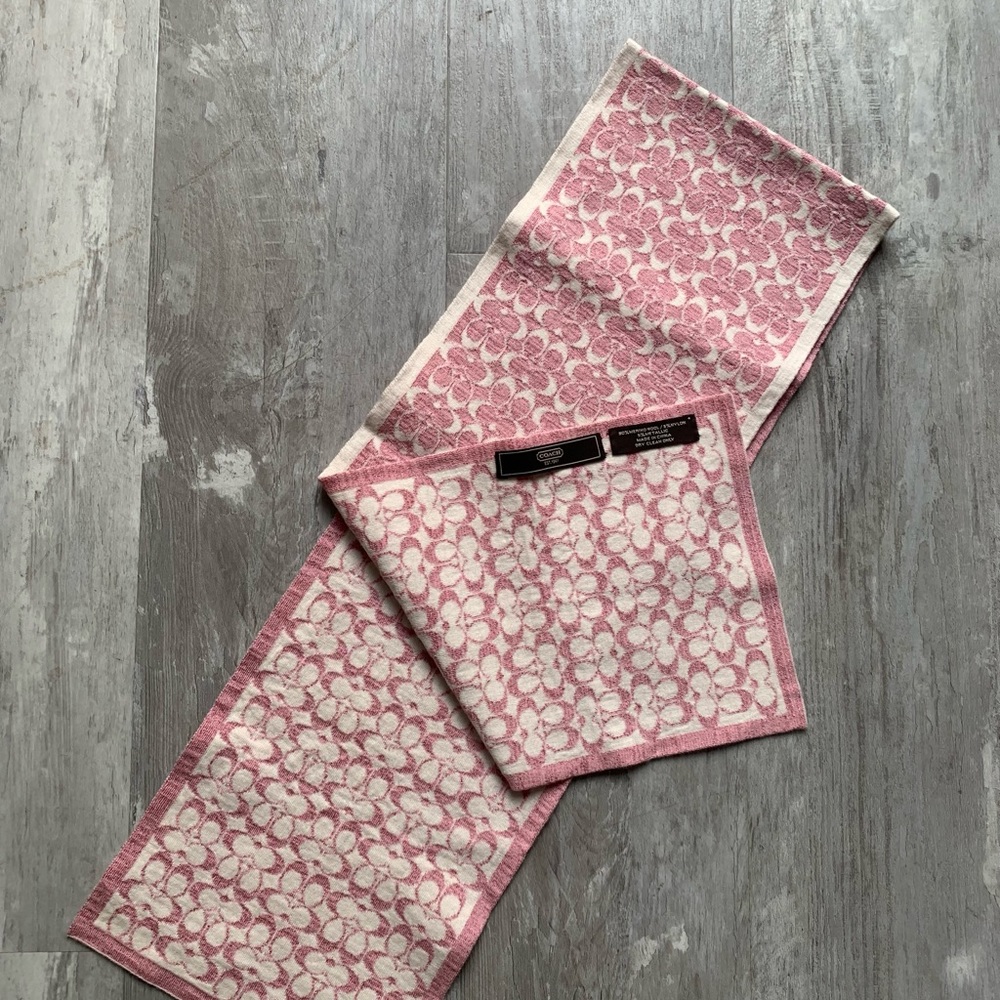 Pink Coach scarf